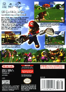 Mario Golf - Toadstool Tour box cover back